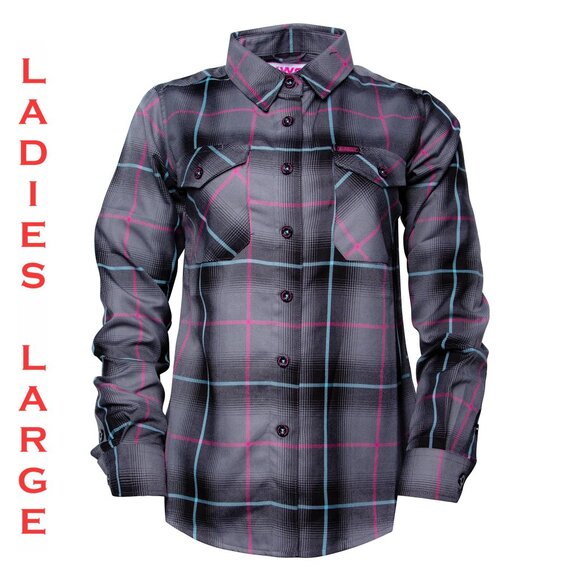 DIXXON FLANNEL x SHREDDY Flannel Shirt -  Collab V7 - Women's Large - Picture 1 of 11